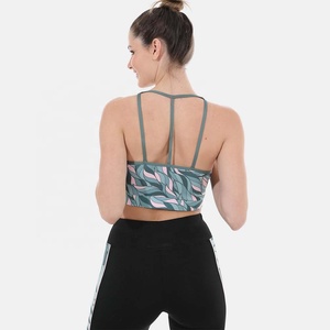 Women's Yoga Workout Outfits 2-Piece Sets Mid Waist <b>Running</b> Shorts with <b>Padded</b> Sport Bra and Sleeve Tops Breathable Quick Dry - Product Image 5