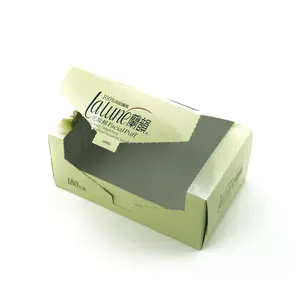 Caja de presentación personalizada para almohadillas de algodón, embalaje impreso abierto, revestimiento UV en relieve de laminación mate para limpiador Facial rubor - Product Image 1