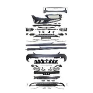 奔驰W205 AMG风格2019车身套件的汽车调谐部件前保险杠 + 侧裙 + 后保险杠 + 排气尖端消声器