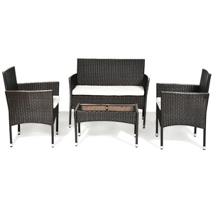 Viet Nam 4-piezas al aire libre Patio de PE de mimbre de ratán de mesa de sofá muebles con cojín - Product Image 4