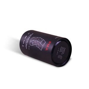 Boîte cadeau tube rond en carton noir personnalisé, pièces, emballage pour pétrissage chauffant - Product Image 3
