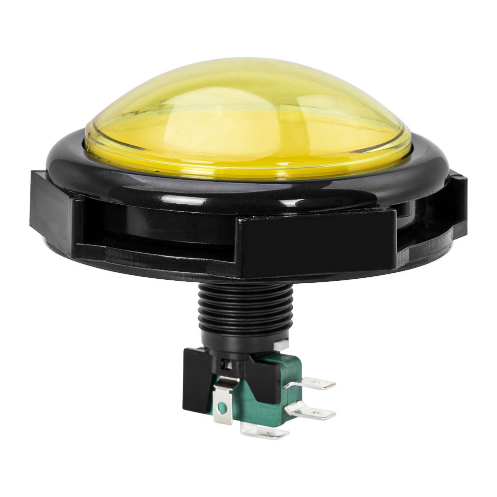 100mm Dome Shaped Jumbo LED Illuminated Self-resetting Large Gaming Arcade Buttons Push Button Switch for Arcade Game Projects