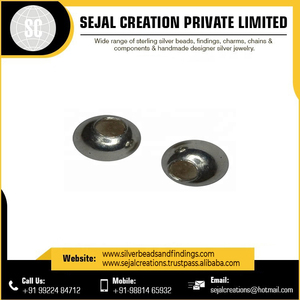 Cuentas lisas superventas, hallazgos plateados, triple espaciador de neumáticos, precio al por mayor - Product Image 4