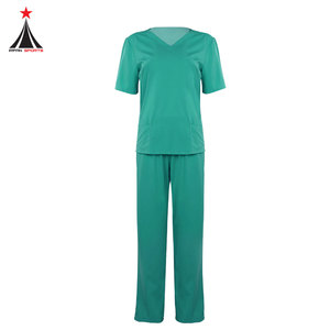 Traje médico de moda Conjunto de uniforme Enfermera Uniforme de hospital en diferentes diseños y colores enfermera de fregado - Product Image 6