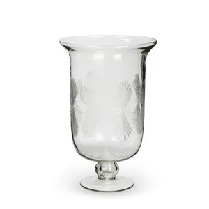 ग्लास मोमबत्ती धारक स्तंभ मोमबत्ती टेबल मध्यम हीरे की कटौती के लिए आदर्श मोमबत्ती धारक