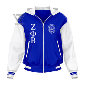 แจ็คเก็ตติดตามปัก Zeta Phi Beta Sorority แบบกำหนดเอง - Product Image 1