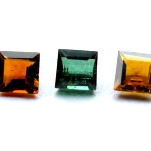 Piedras Preciosas Sueltas de Turmalina Multicolor Natural de 6 mm, Corte Cuadrado Facetado, Venta al por Mayor, Compre en Línea para Fabricación de Joyas, Proveedor de Fábrica - Product Image 1