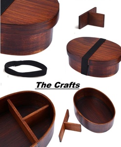 Latest Design High Wooden Single Tier <strong>Lunch</strong> <strong>Box</strong> <strong>2</strong> <strong>Compartments</strong> Foldable Multifunctional Bento <strong>Box</strong> for Hotel Kitchen Food Storage - Product Image 5