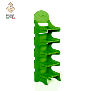 Incredibile mostra in legno Made in Italy betulla altezza 175 cm per negozi e supermercati - Product Image 5