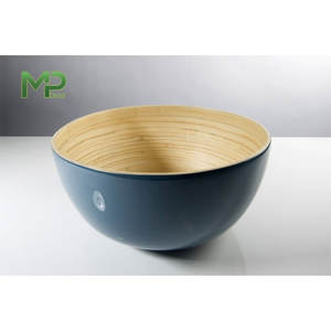 ชามสลัดไม้ไผ่ธรรมชาติทำด้วยมือในเวียดนามพร้อมผลิตภัณฑ์หัตถกรรมที่ผ่านการรับรองออร์แกนิก - Product Image 5