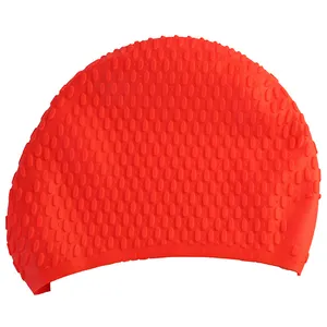 水泳帽ユニセックス印刷ロゴ日本メッシュシリコン耳水泳帽