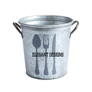 Soporte para utensilios de metal clásico de moda al por mayor soporte para utensilios de metal diseñado martillado soporte para utensilios de metal hecho a mano - Product Image 6