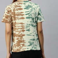 Camiseta Casual de Mujer 100% Algodón de Alta Calidad, Fabricada en India, con Estampado Completo, Manga Corta, Tejida