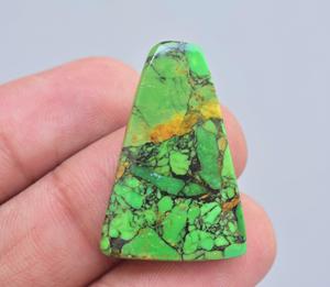 Cabujón de cobre verde turquesa, todas las formas mezcladas, envoltura de alambre, joyería, piedra turquesa para joyería - Product Image 2