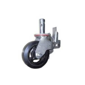 Chất lượng cao Thiết kế hiện đại giàn giáo Đen bánh xe cao su - Product Image 1