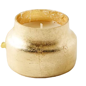 Pot de cire en cuivre doré pour le stockage domestique Parfait pour Noël et Pâques Décoration de la maison Récipient de cire d'éclairage élégant - Product Image 1