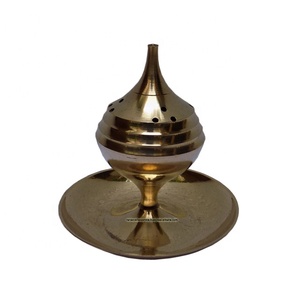 Latest Handmade Decorative <b>Incense</b> Ash Catcher <b>Holder</b> Metal Brass <b>Incense</b> <b>Stick</b> Burner for Office Fragrance - Product Image 1