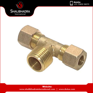 Nouvelle Arrivée Raccord de Tuyau en Laiton Té Mâle en Acier avec Filetage NPT Tailles 30mm et 14mm d'Inde avec Technique de Coulée - Product Image 3