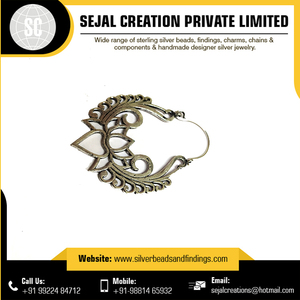 925 Sterling Silver Tribal <b>Earrings</b> with Wide Range Flower Pattern Beads Jewelry Findings & Components - Product Image 4