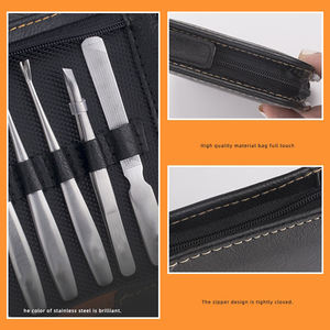 Juego de manicura y pedicura de alta calidad, cortauñas portátil de acero inoxidable, Kit de aseo para el hogar - Product Image 2
