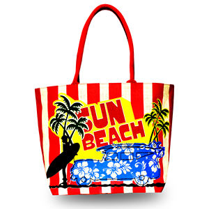 Bolso de playa de yute con diseño de parte superior redondeada y cónica, estampado personalizado, asa de hombro larga de cuerda resistente y cierre de cremallera - Product Image 6