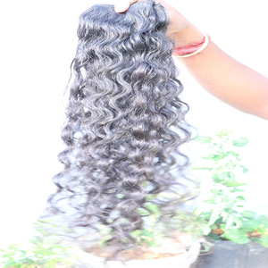 ผมแท้จากเรมี่ผมชาวอินเดียน100% ผมต่อแบบหยิกที่ยังไม่ผ่านกระบวนการผมธรรมชาติ - Product Image 1