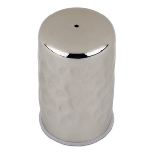 เครื่องเขย่าพริกไทยเกลือโลหะสแตนเลสสีเงินธรรมชาติเครื่องปั่นขนาด2 oz อุปกรณ์เครื่องเทศรูปทรง - Product Image 5