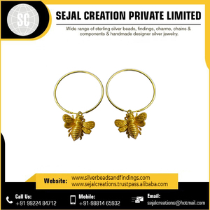 Indian Seller Supplier's Latest Design Large Sterling Silver Drop <b>Earrings</b> <b>Hook</b> Shape Pattern for Weddings Competitive Bulk Gift - Product Image 4