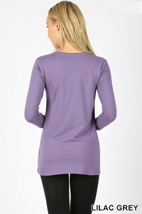 Womens <b>T</b> <b>Shirt</b> Crew Neck Long Sleeve Cotton Stretch Top for Women Blank Ladies <b>T</b> <b>Shirts</b> Long Sleeve with Custom Printing Service - Product Image 2