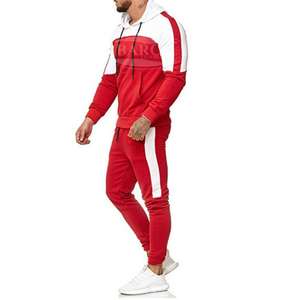 Survêtement d'automne personnalisé de grande taille à capuche pour hommes avec tissu en molleton de coton fermeture à glissière complète et doublure latérale - Product Image 3