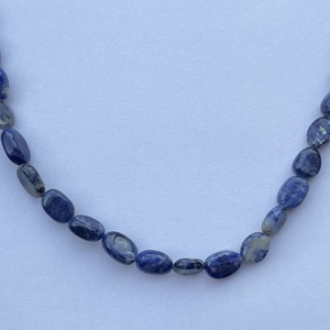 6mm 8mm 10mm pierre de Sodalite bleue naturelle lisse ovale pierre précieuse collier de perles Bracelet pour la fabrication de bijoux en ligne régulier Alibaba - Product Image 4