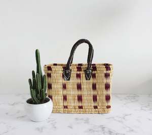 Sac à dos en paille fait main tendance - Product Image 1