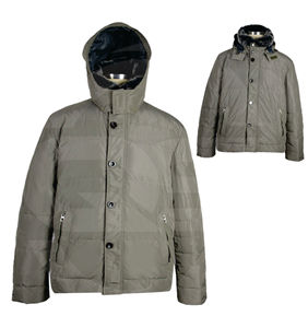 Chaqueta cortavientos con cremallera de Color sólido con logotipo impreso personalizado de poliéster/algodón de punto de piel de oveja de talla grande de invierno para hombre - Product Image 5