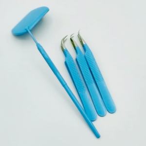 Pinzas de extensión de pestañas de acero inoxidable Diamond Grip Extensiones de pestañas de etiqueta privada sostenibles de Punta puntiaguda de la mejor calidad - Product Image 3