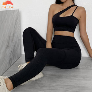 Ropa Deportiva de compresión para mujer, mallas de cintura alta y sujetadores acolchados, conjuntos de Yoga a juego - Product Image 5