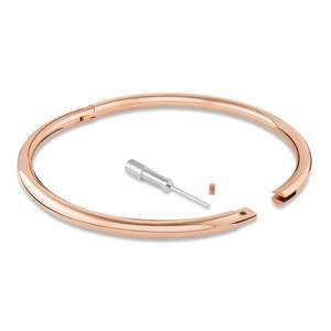 Collar de Sumisión de Acero Inoxidable Color Oro Rosa, Ligero, con Cierre, Collar BDSM para Restricción, Collar de Sumisión - Product Image 6