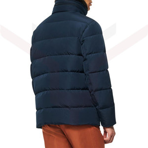 Wholesale Hot Selling High Quality Fashion Plus Size Oversized <b>Red</b> Black Men's Winter Shiny Puffer <b>Jackets</b> Stand New Fabric - Product Image 1
