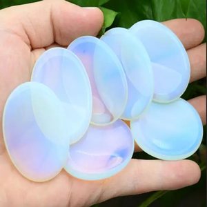 Cristal naturel pierre d'inquiétude cristal de guérison cristal de guérison Quartz clair pierre de pouce pierres d'inquiétude pour ssle - Product Image 2