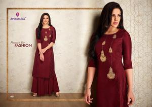 Kurti indien prêt-à-porter pour femmes, couleur rose, broderie attrayante, dernière collection, lavable en machine, en rayonne - Product Image 2