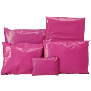 Custom Logo Gedrukt Biologisch Afbreekbare Roze Poly Mailers Bulk Plastic Mailing Zakken Verzending Verpakking Envelop