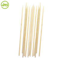 100 Pièces de Brochettes et Piques à Kebab en Bambou Naturel de 12'' - Outils pour Fêtes en Plein Air et Camping, Résistants à la Chaleur