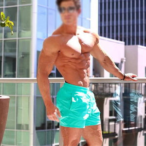 Men Casual Fashion <b>Shorts</b> Gyms Fitness Bodybuilding Workout <b>Short</b> Pants Male Summer Sky blue Thin Cool Beach <b>Sweatpants</b> Bottoms - Product Image 3
