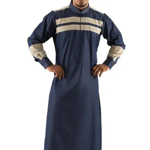 Kaftan arabe islamique à manches courtes pour hommes, vêtements masculins, Thobe personnalisé, kaffah, conception de poche, vente en gros, 2021, 2020 - Product Image 1