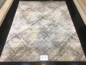 พรมไหมทอมือสีสันสดใส งานสั่งทำพิเศษ สไตล์โมเดิร์นจากอินเดีย ลายศิลปะนามธรรม AZORE ผลิตจากผ้าไหมและผ้าลินิน รูปทรงสี่เหลี่ยมผืนผ้า สำหรับห้องนอน - Product Image 2