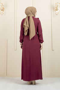 Nueva temporada de vestidos islámicos modestos para mujer Abaya Kaftan túnica Kimono Hijab etéreo étnico turco calidad inspirado Dubai árabe - Product Image 3