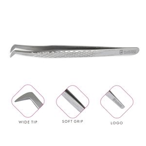 Pinzas de extensión de pestañas de alta calidad, diseño de corte de diamante, herramientas de aplicación de pestañas postizas, gran oferta, herramientas de maquillaje - Product Image 1