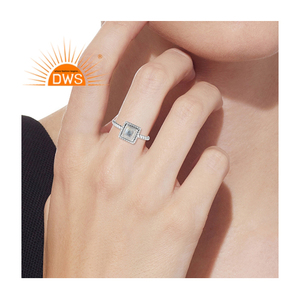 Rainbow <b>Moonstone</b> Gemstone <b>Ring</b> Jewelry Supplier Vintage Look 925 Sterling Silver <b>Ring</b> Jewelry Manufacturer - Product Image 5