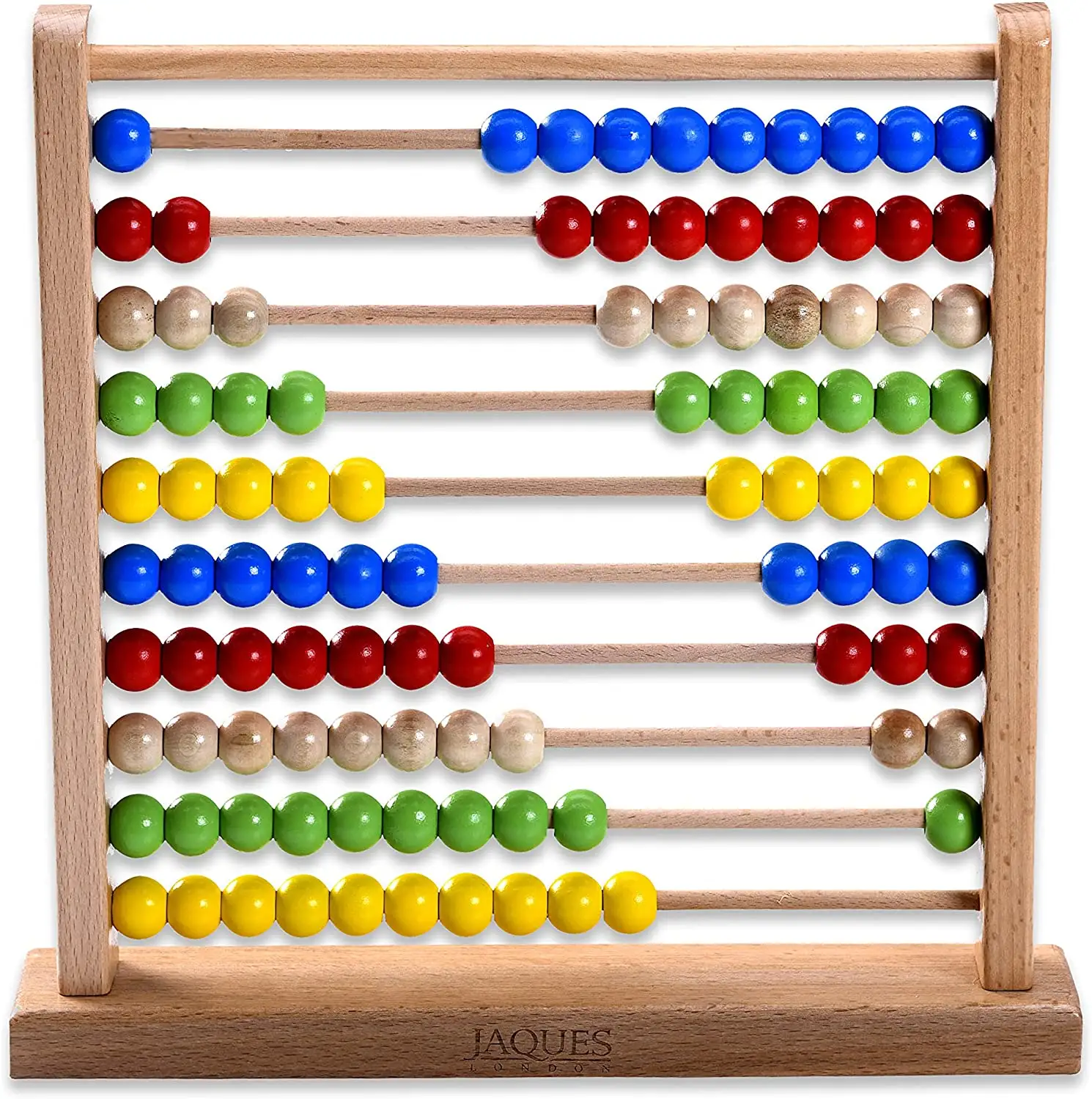 गिनती के साथ बच्चों के लिए लकड़ी अबैकस मोती 100% लकड़ी के शैक्षिक खिलौने | अबैकस गणित सीखने खिलौने CHWG014