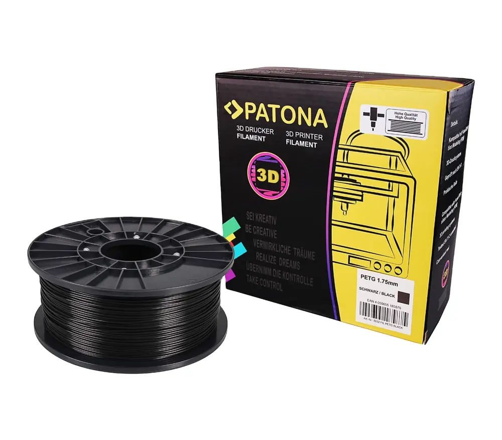 PATONA 1,75mm 3D drucker Filament balck: Material PETG