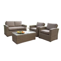Vietnam D.L. Modernes, ausziehbares Outdoor-Sofa-Set, umwandelbar, aus Polyrattan, für Essbereiche im Garten, Werkstatt und Villa